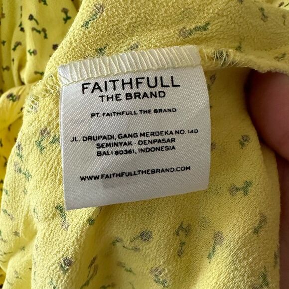 Revolve Faithfull The Brand Edwina Mini Dress La Fica Floral Print Ruffle Size 6 - Picture 9 of 10